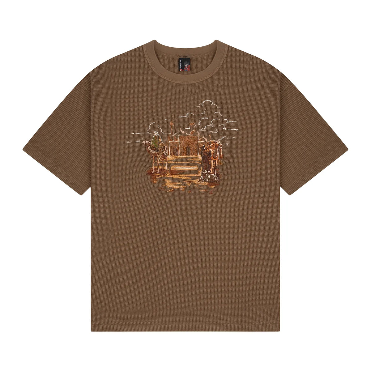 Derschutze "aziza" waffle T Shirt brown