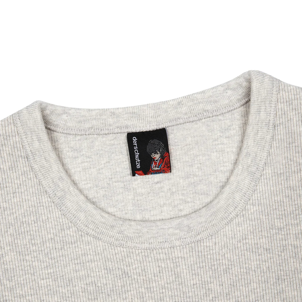 Derschutze "blossom v3" ribbed T Shirt grey