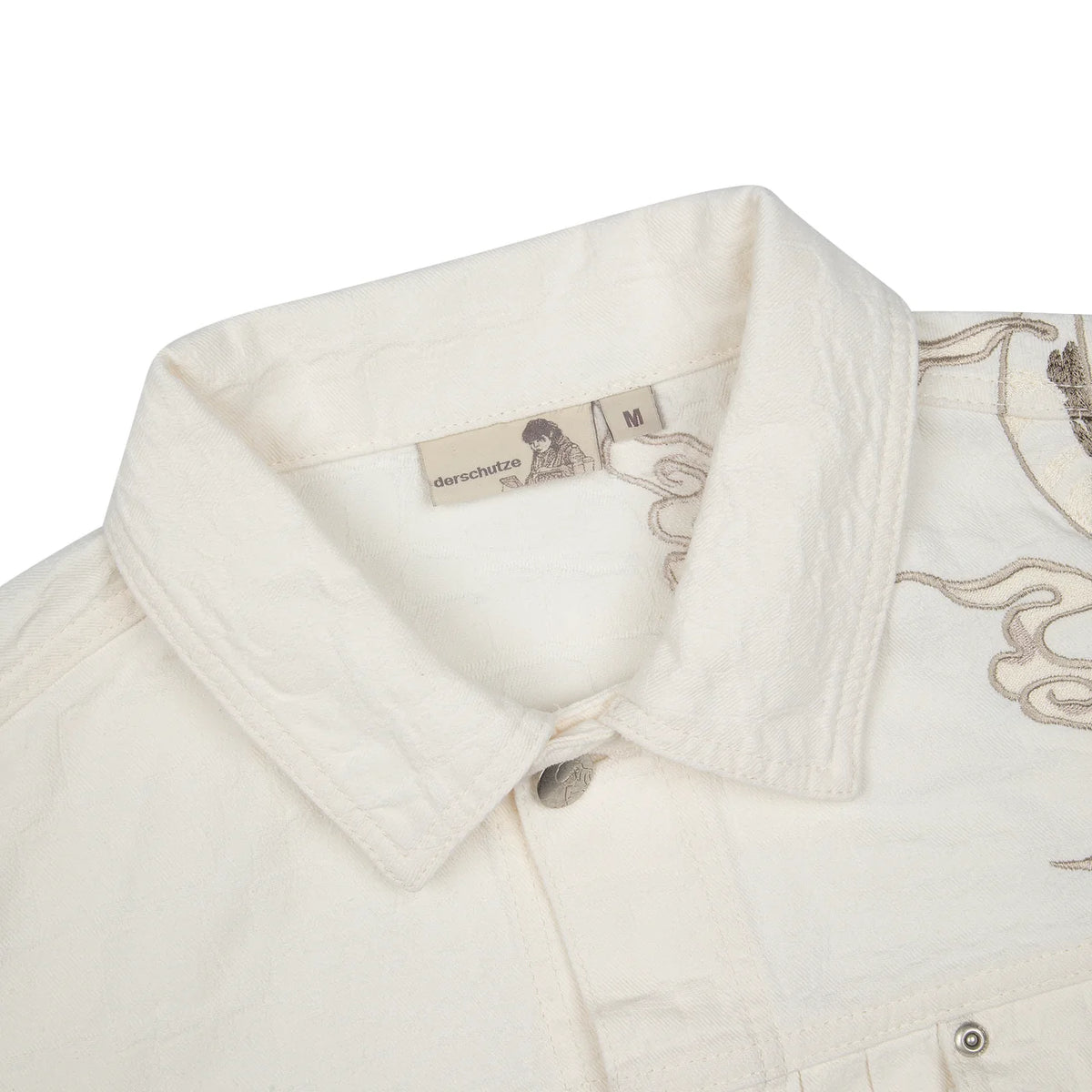 Derschutze "yakuza" denim Jacket off white