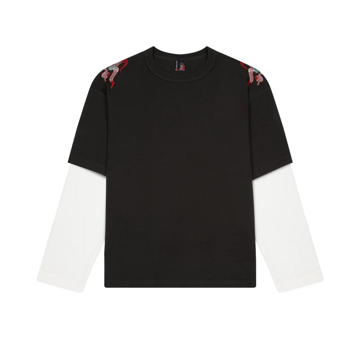 Derschutze "lotus v2" layered Longsleeve anthracite