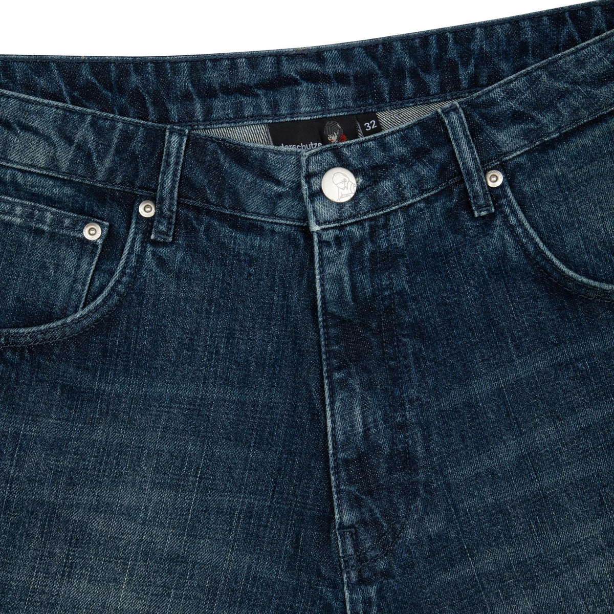 Derschutze "yakuza" indigo washed Jorts 02