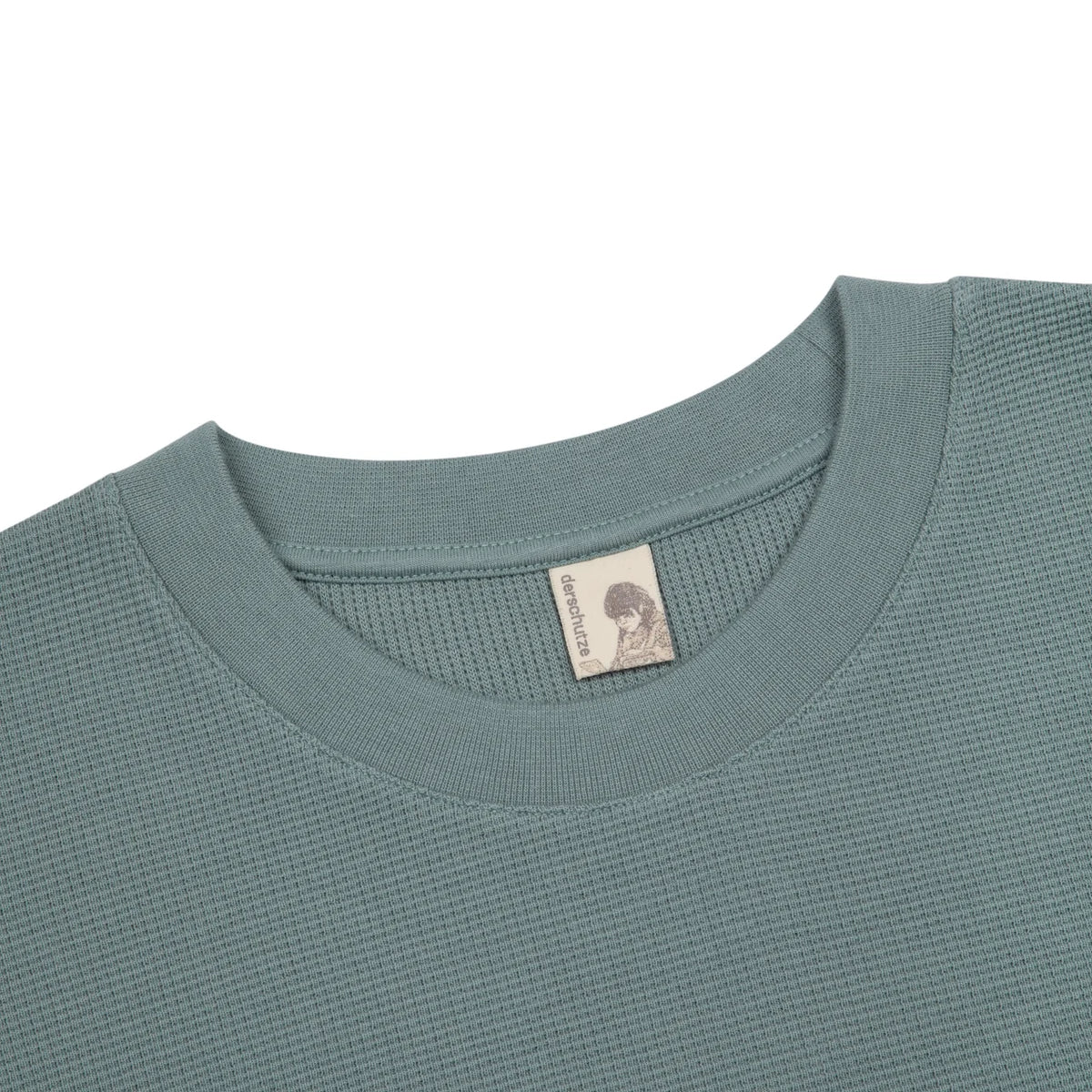 Derschutze "blossom" waffle Longsleeve blue