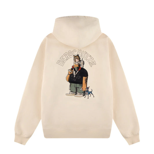 Derschutze "graffiti" Hoodie beige