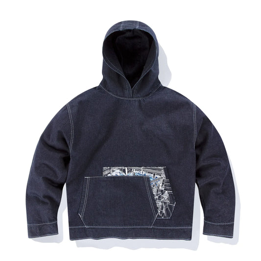 Derschutze "titanic" Hoodie denim