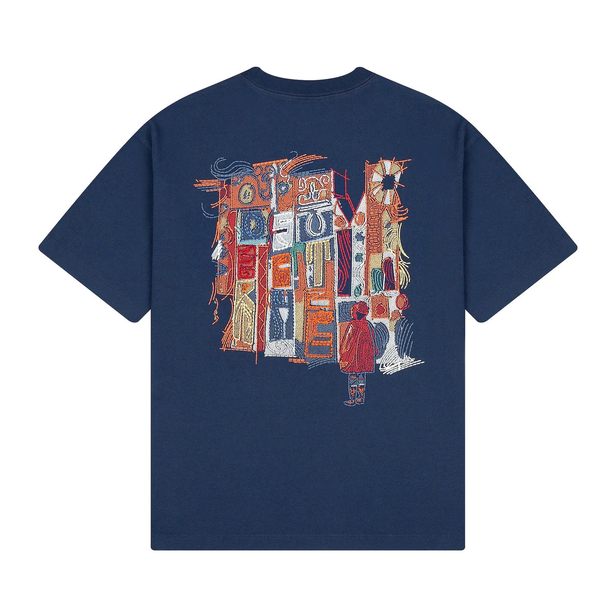 Derschutze "mosaic" T Shirt navy