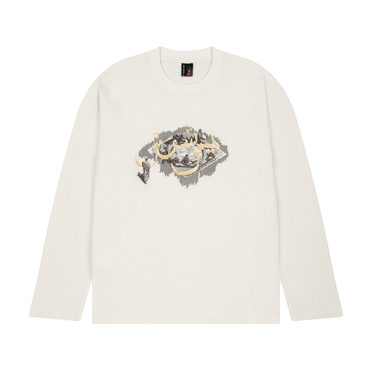 Derschutze "aziza" waffle Longsleeve off white