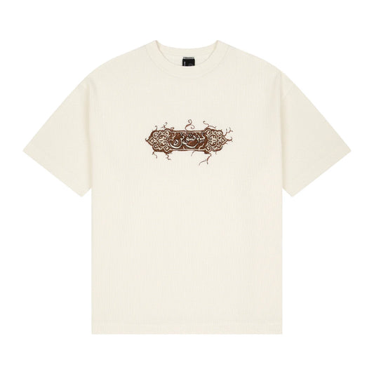 Derschutze "aziza" waffle T Shirt ecru