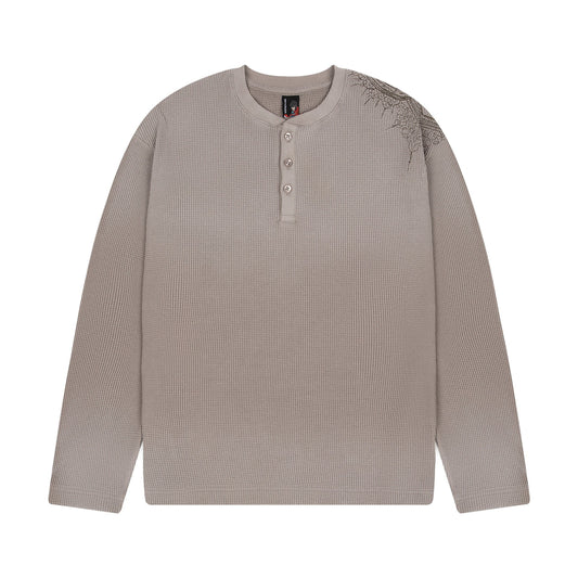 Derschutze "aziza" waffle Longsleeve taupe