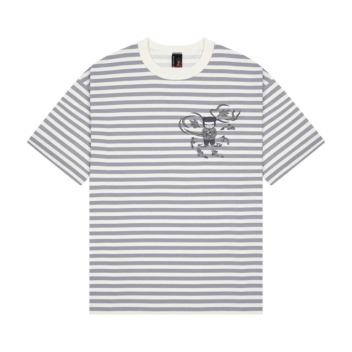 Derschutze "koi" T Shirt grey striped