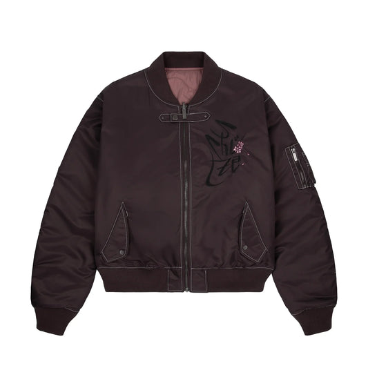 Derschutze "yakuza v2" bomber Jacket deep plum
