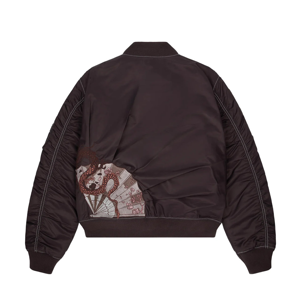 Derschutze "yakuza v2" bomber Jacket deep plum