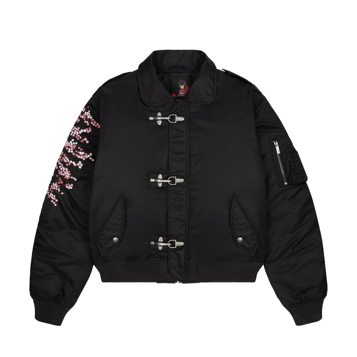 Derschutze "blossom v3" bomber Jacket black
