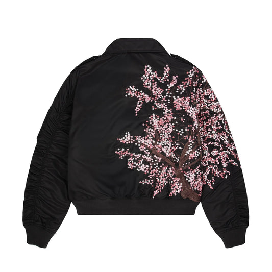 Derschutze "blossom v3" bomber Jacket black