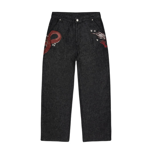 Derschutze "yakuza" raw Denim black