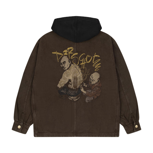 Derschutze "yakuza" brown washed denim Jacket