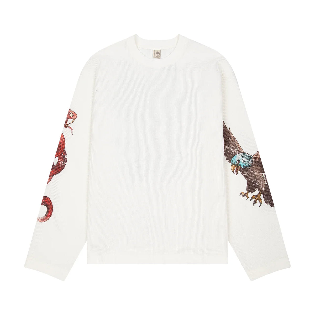 Derschutze "hellboy" waffle Longsleeve off white