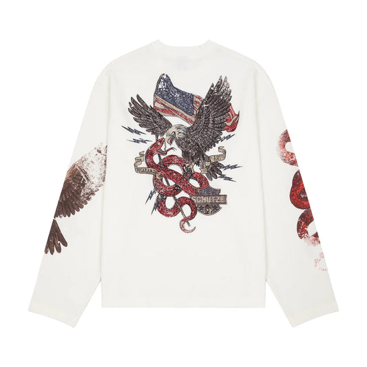 Derschutze "hellboy" waffle Longsleeve off white