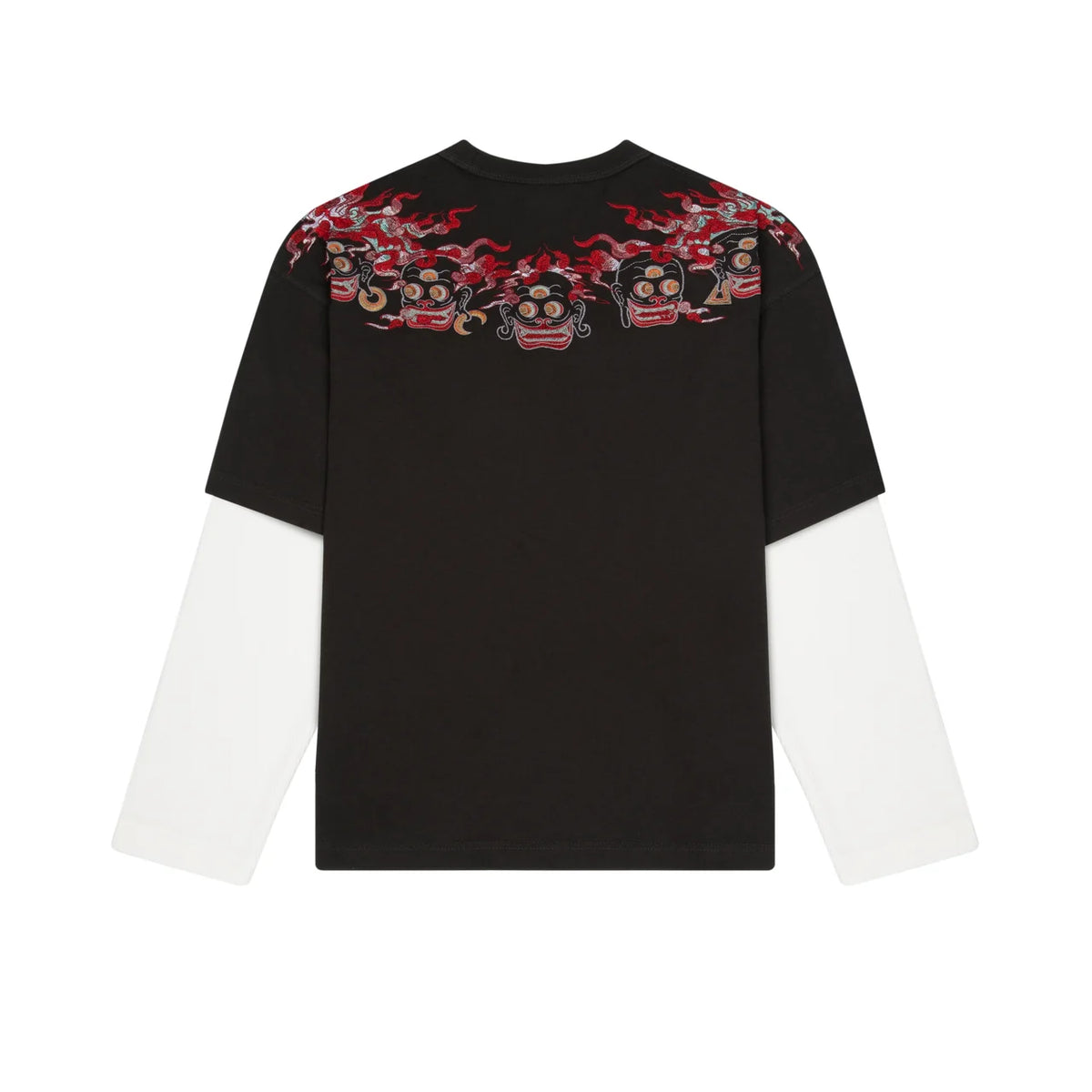 Derschutze "lotus v2" layered Longsleeve anthracite