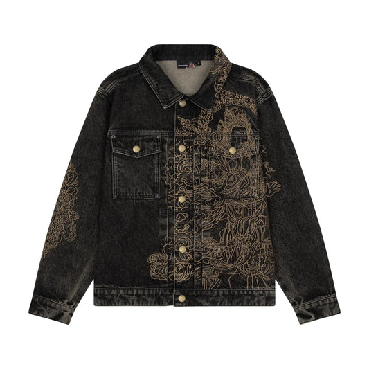 Derschutze "lotus v2" denim Jacket black
