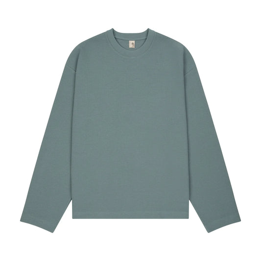 Derschutze "blossom" waffle Longsleeve blue