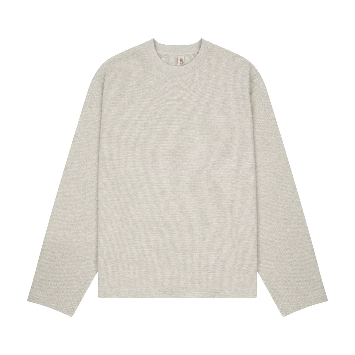 Derschutze "blossom" waffle Longsleeve grey melange