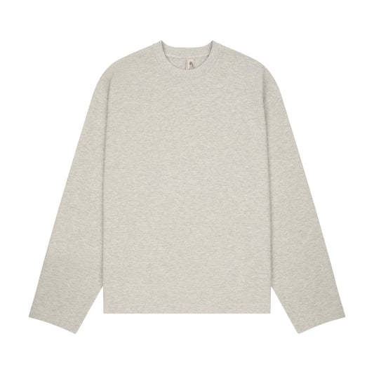 Derschutze "blossom" waffle Longsleeve grey melange