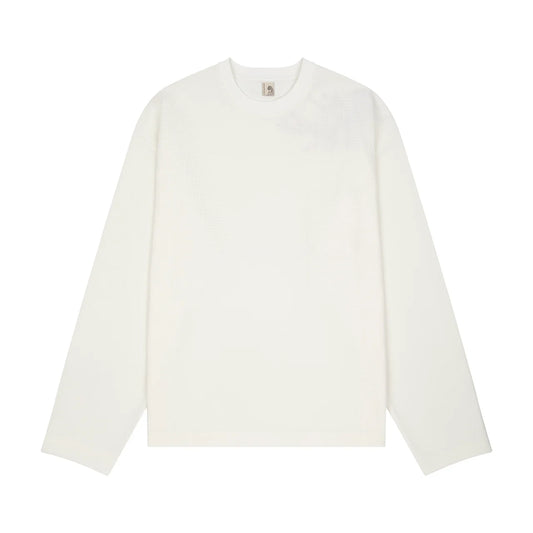 Derschutze "blossom" waffle Longsleeve off white