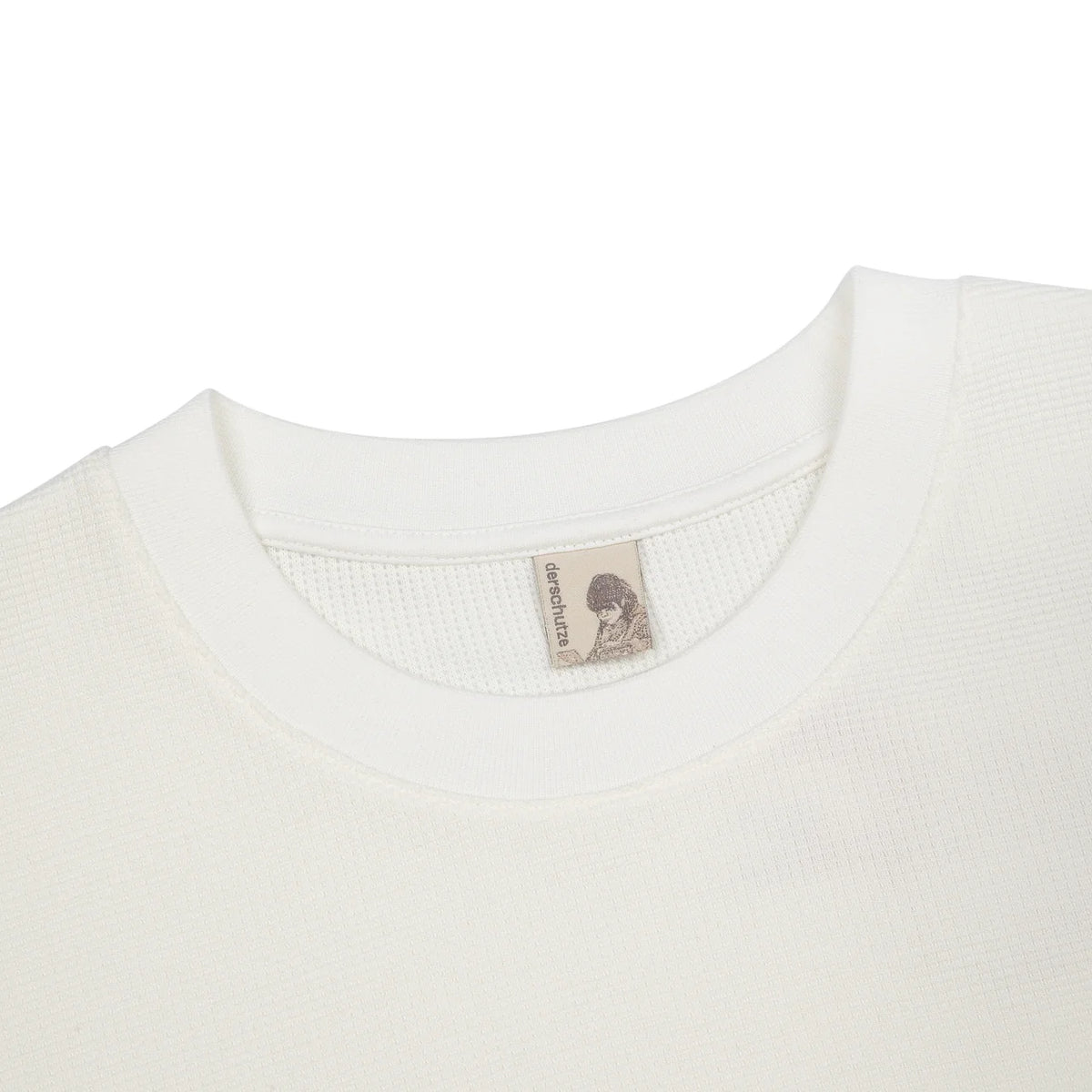 Derschutze "blossom" waffle Longsleeve off white